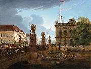 Friedrich Wilhelm Keyl View of Schlossbruke and Zeughaus Germany oil painting artist